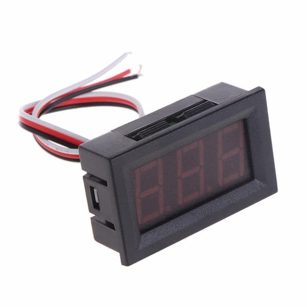 Voltmeter 3-30v DC - Röd